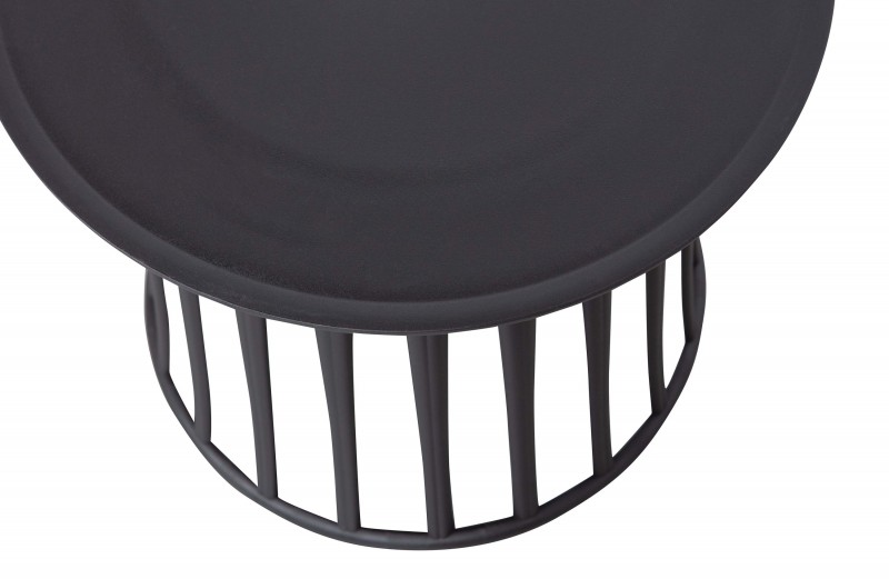 SIDETABLE MUSH BLACK PLASTIK OUTDOOR